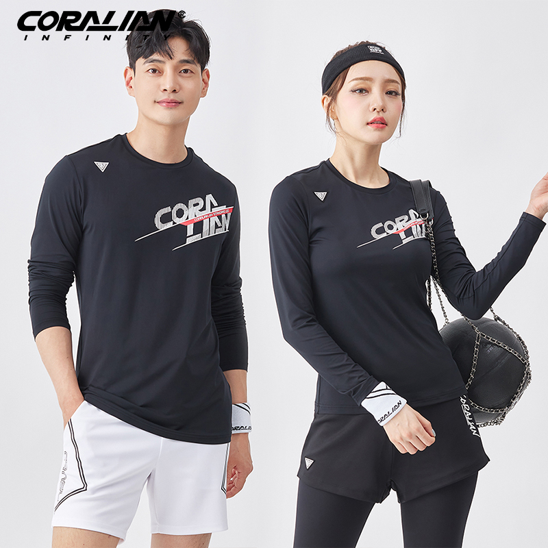 可莱安羽毛球服女套装透气速干男上衣时尚新款韩国秋冬长袖运动服