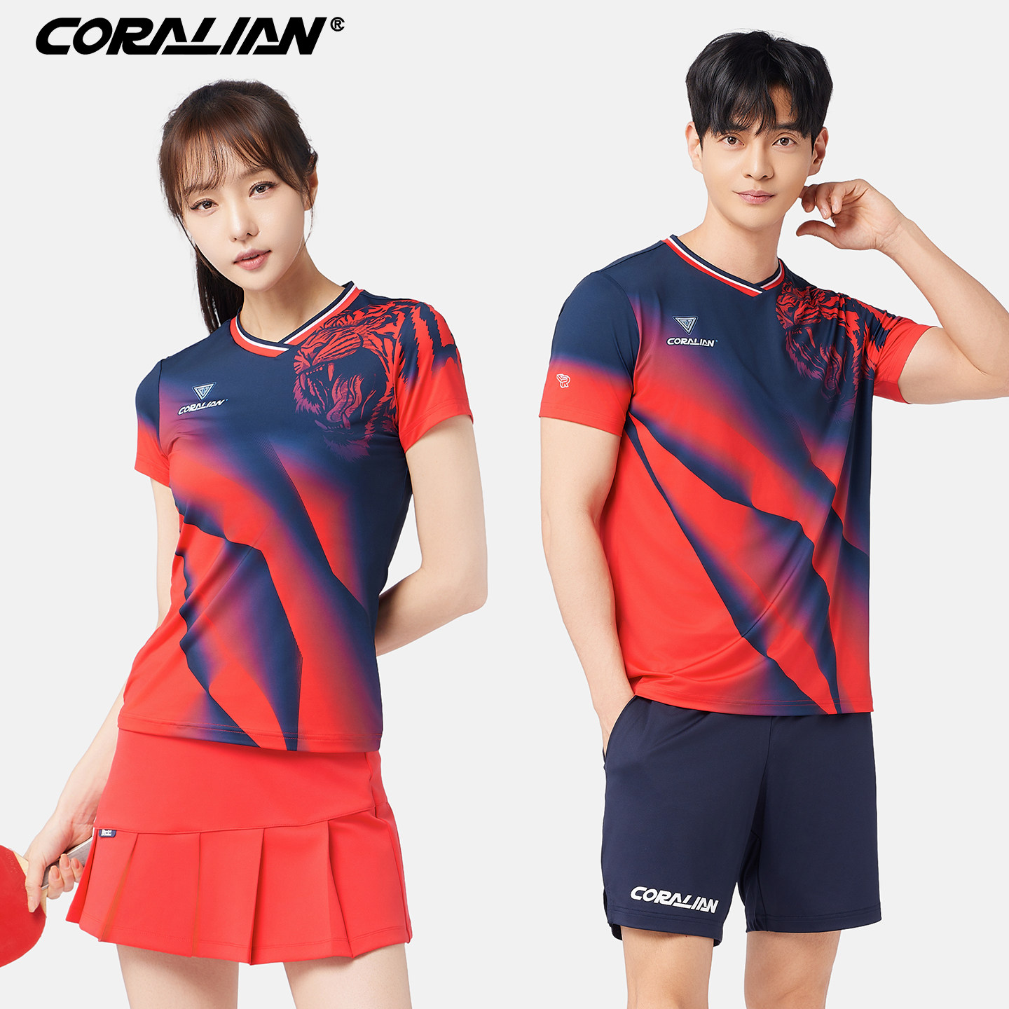 可莱安羽毛球服女上衣2025新品韩国男女透气速干短袖比赛运动服装,运动/瑜伽/健身/球迷用品,羽毛球上装,淘宝优惠券,粉丝福利购,淘宝优惠卷