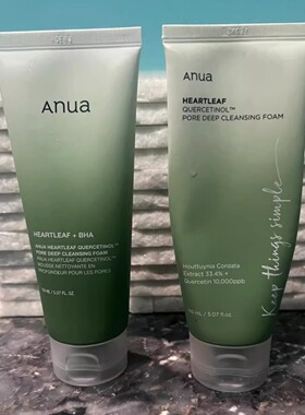 ANUA Pore Deep Double Cleansing Foam Facial Cleanser洁面乳