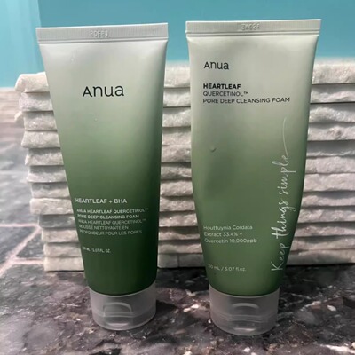 ANUA Pore Deep Double Cleansing Foam Facial Cleanser洁面乳