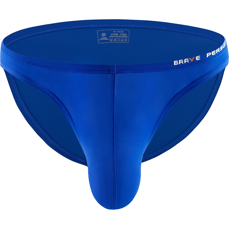 无畏船长 低腰性感弹力紧身薄款短裤头 男士运动塑身囊袋三角内裤