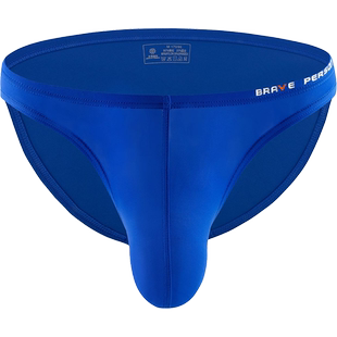 无畏船长 低腰性感弹力紧身薄款短裤头 男士运动塑身囊袋三角内裤