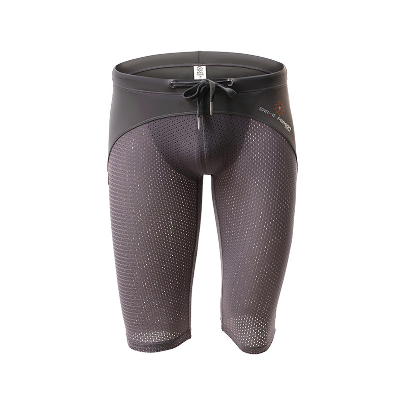 无畏船长薄款网孔美体裤透气低腰