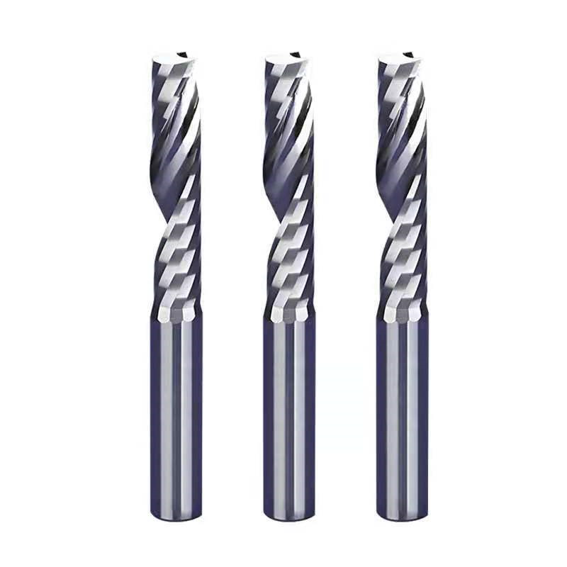 AA级4MM6MM单刃铣刀木工密度板实木橡胶EVA加长雕刻机刀具雕刻刀