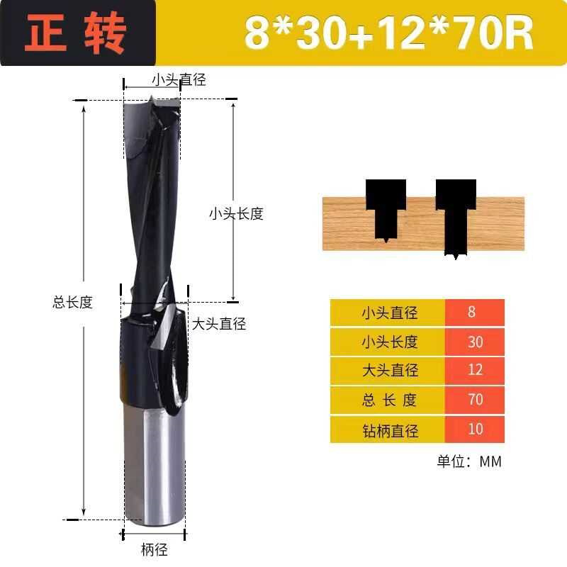 侧孔钻侧孔台阶钻排钻六面钻侧孔机打孔钻头大小孔钻头三合一