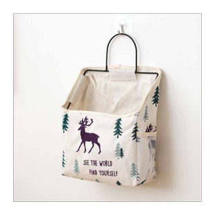 布艺收纳挂袋墙挂式收纳袋大容量宿舍床头边门后壁挂悬挂式置物袋