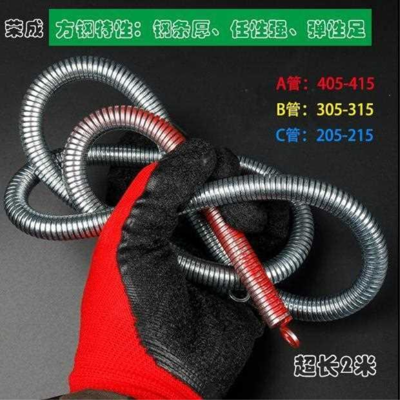 弯管器手动加长1米5弯簧pvc线管弹簧电工穿线3分4分6分管弯管神器