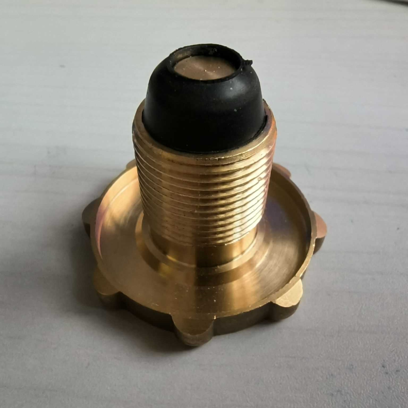 液化气罐手轮堵安全防漏气堵头纯铜堵丝22x1.5家用煤气瓶堵