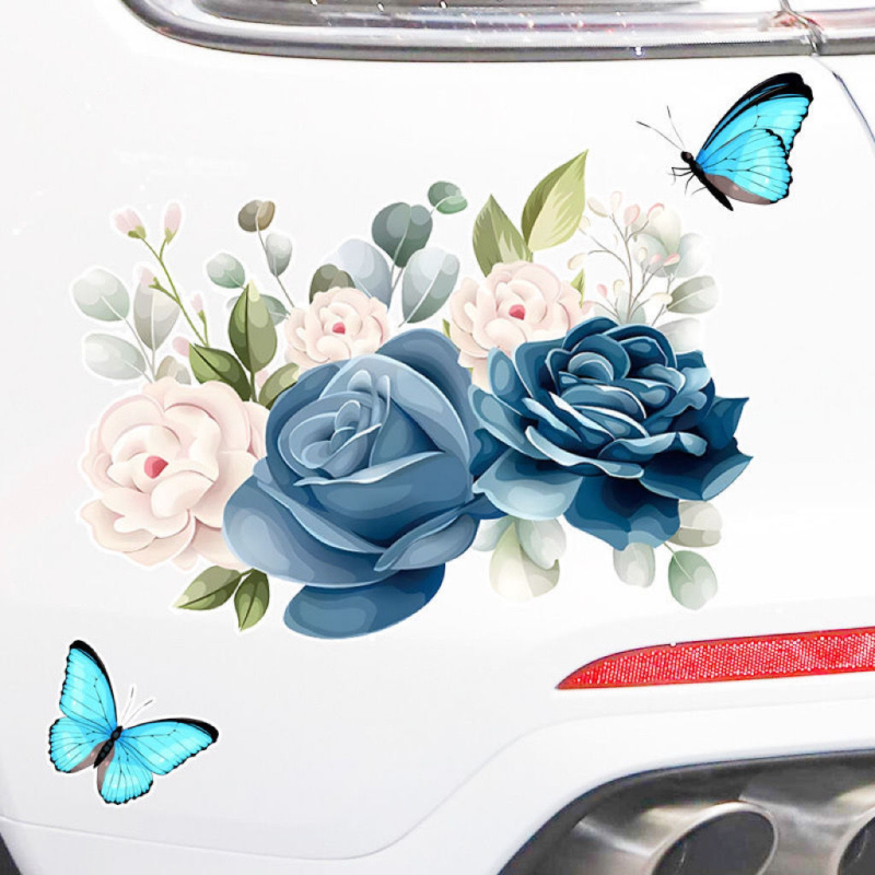 汽车划痕遮挡贴纸车身车贴纸保险杠贴画防水贴花车贴图案遮盖防晒