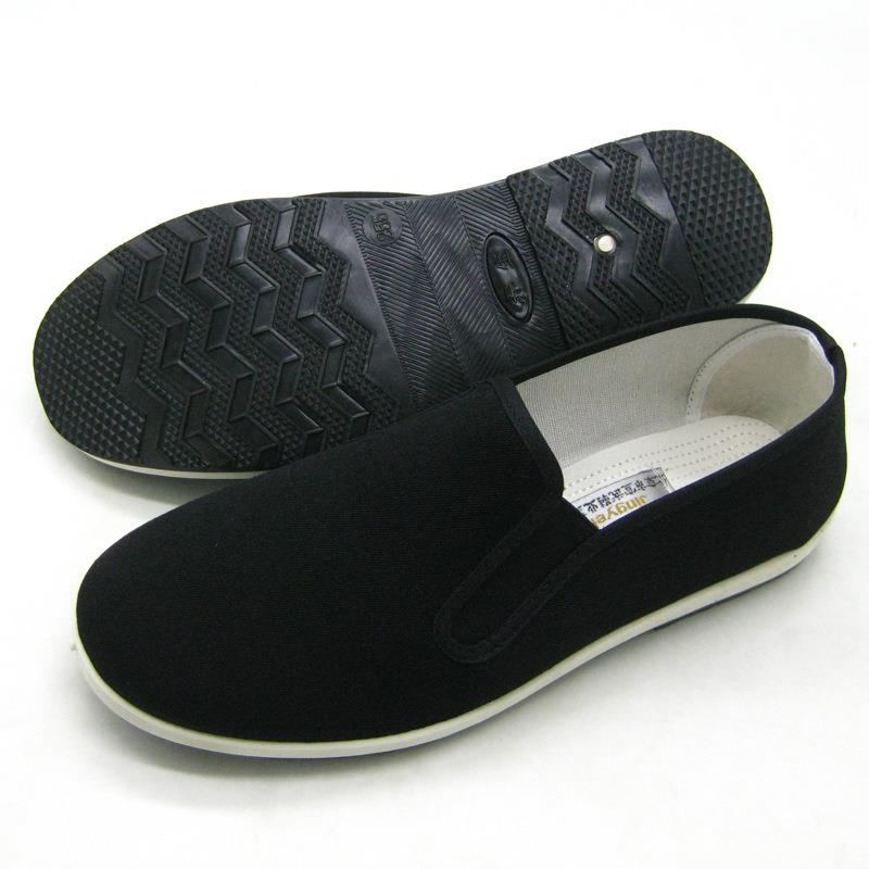 厂家销售老北京布鞋男款军板单鞋开车鞋防滑耐磨加大码一脚蹬男鞋