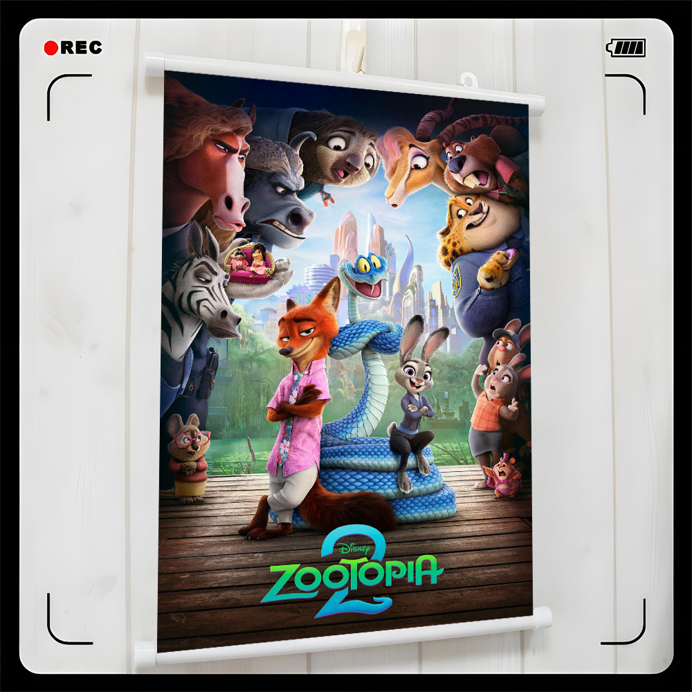 疯狂动物城2 Zootopia 尼克 朱迪 宿舍墙饰挂画海报壁画谷子周边