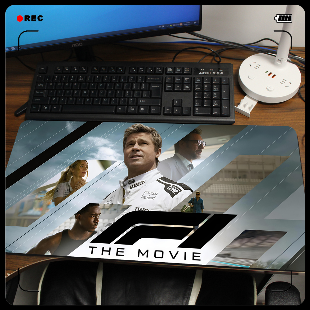 F1 狂飙飞车 布拉德皮特 办公学习锁边鼠标垫键盘垫课桌垫周边