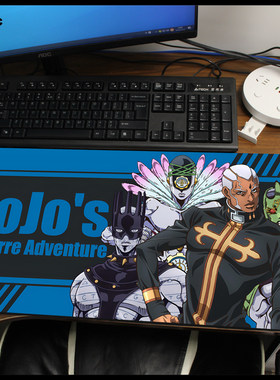 JOJO石之海 神父普奇FF斗魂骇客天气预报 鼠标垫键盘垫课桌垫周边