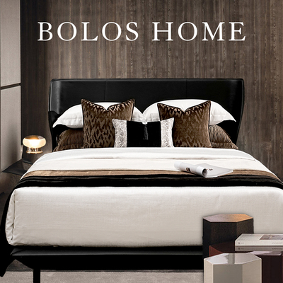 柏洛斯高级感样板间酒店腰枕背靠