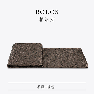柏洛斯鎏金咖沙发盖毯床尾巾毯