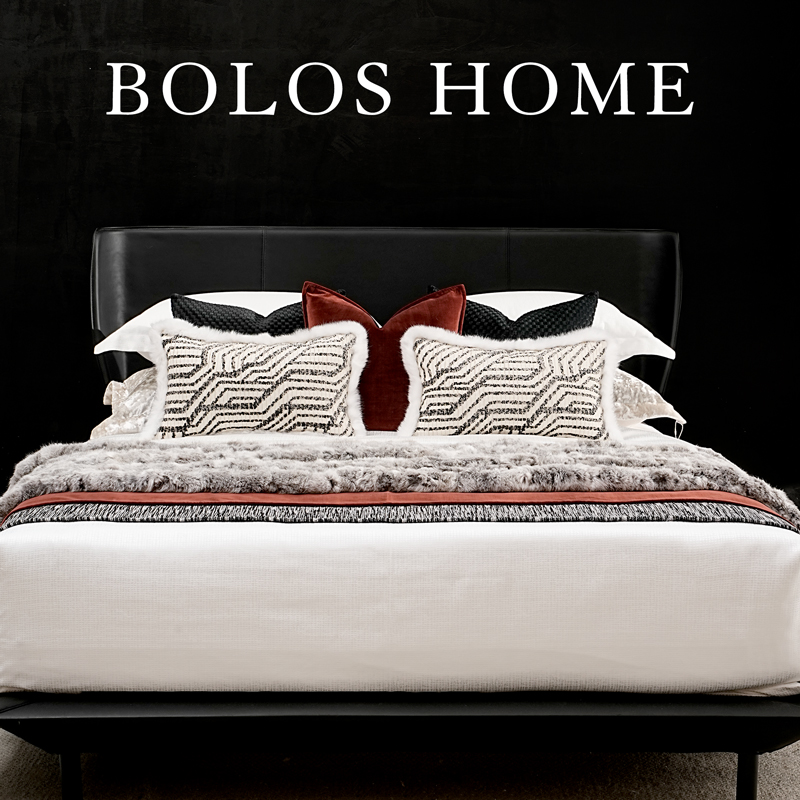 柏洛斯Modern edge 『雪山』轻奢高级感房间床上抱枕芯大靠背定制