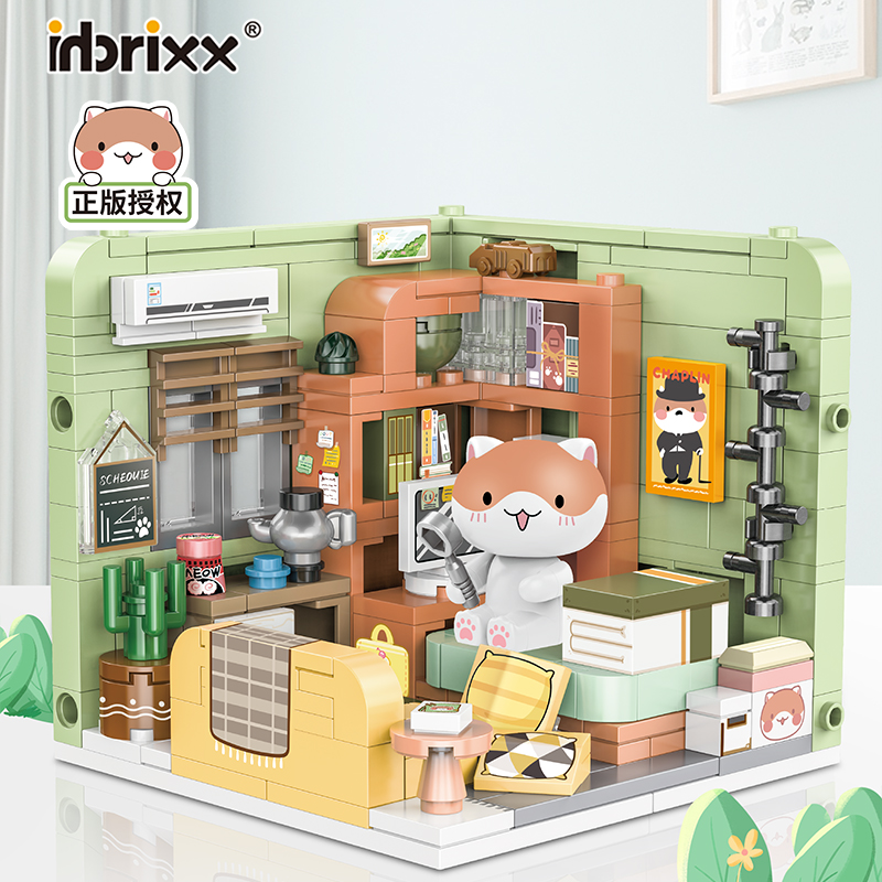 新品积木潘洛斯一群喵正版授权