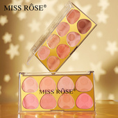 MISS ROSE化妆品8色腮红哑光胭脂修容眼影一粉多用提升气色腮红盘