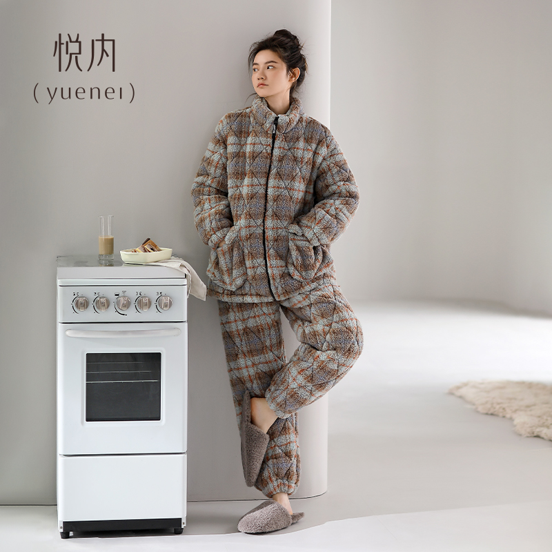 【商场同款】悦内女士法兰绒睡衣