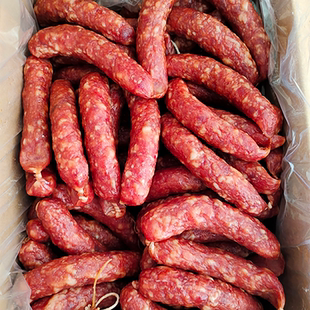 广式腊肠粗约10kg整箱商用煲仔饭腊肉螺蛳粉咸甜肠广味香肠黄桂花