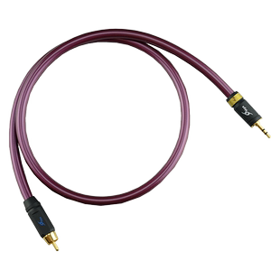 台湾MPS M-880 6N单晶铜镀银75欧数字同轴线3.5mm转RCA同轴MOJO