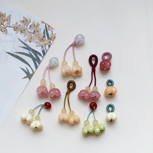 玛瑙隔珠小提溜DIY手链吊坠