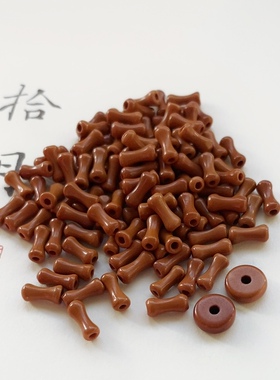 天然橄榄核竹节散珠diy手链项链小配珠 精选无瑕手作材料隔珠隔片