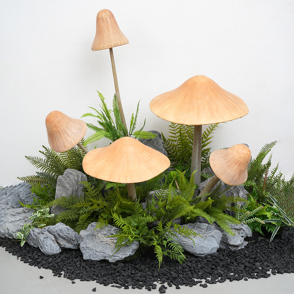 仿真蘑菇摆件户外园林景观装饰造景布置庭院花园阳台布景道具