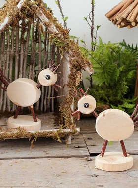 仿真小鸡阳台装饰品花园庭院小鸡小摆件墙体创意树枝装饰干枝摆设