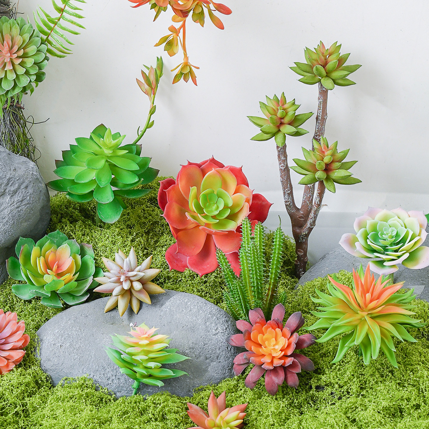 仿真多肉植物盆景多款人造假花室内造景家居造景装饰品摆设件组合,家居饰品,仿真植物盆景,淘宝优惠券,粉丝福利购,淘宝优惠卷