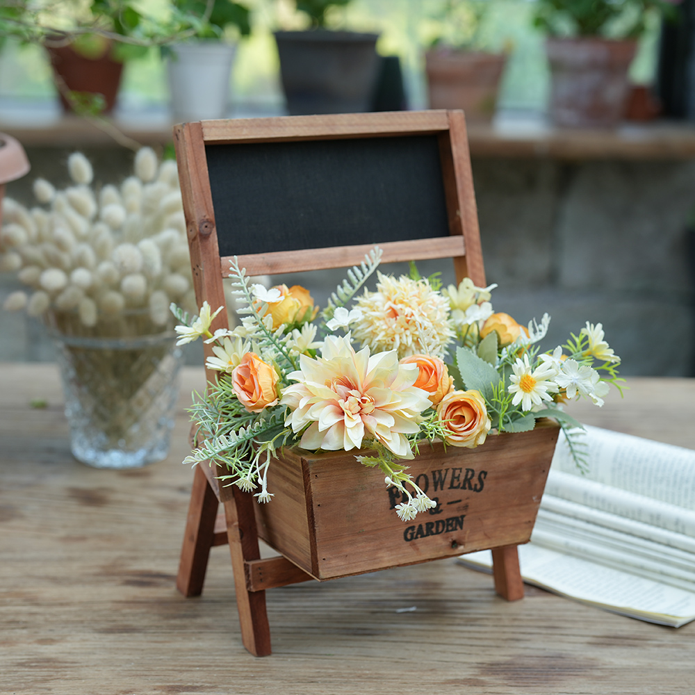 实木复古花盒创意网红摆件庭院户外装饰民宿造景布置造景家居饰品