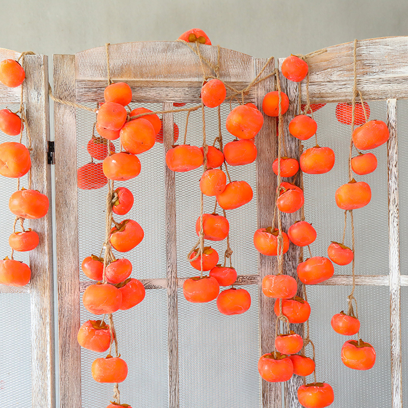 柿子墙面挂件装饰创意水果蔬菜