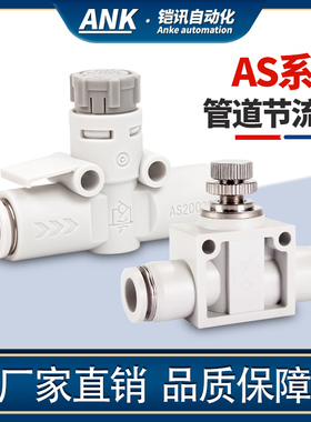 气管调速接头PSA新款管道节流阀AS1001F/2001F/2051F/3001F-04/06