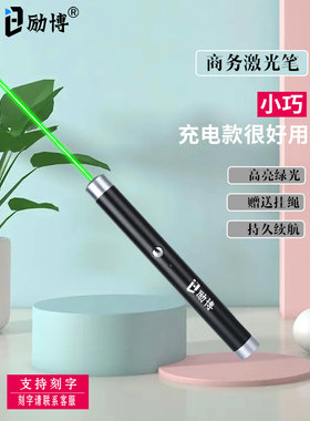 励博 激光手电售楼部处沙盘射笔指示红外线教鞭驾校教练讲解射灯usb充电绿光激光灯镭射激光笔逗猫