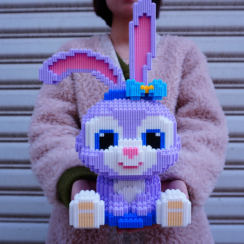 兼容乐高官方旗舰店官网国潮积木草莓熊拼插益智微小颗粒儿童玩具