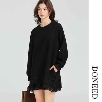 舒适休闲撞色拼接卫衣