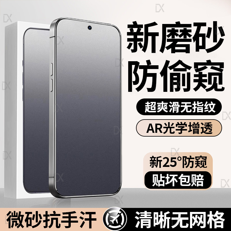 适用iqooneo11至尊版钢化膜iqooneo11/10/9/8/7手机膜neo10pro+磨砂防偷窥neo9spro+全屏iqoo15/13防爆pro贴图片