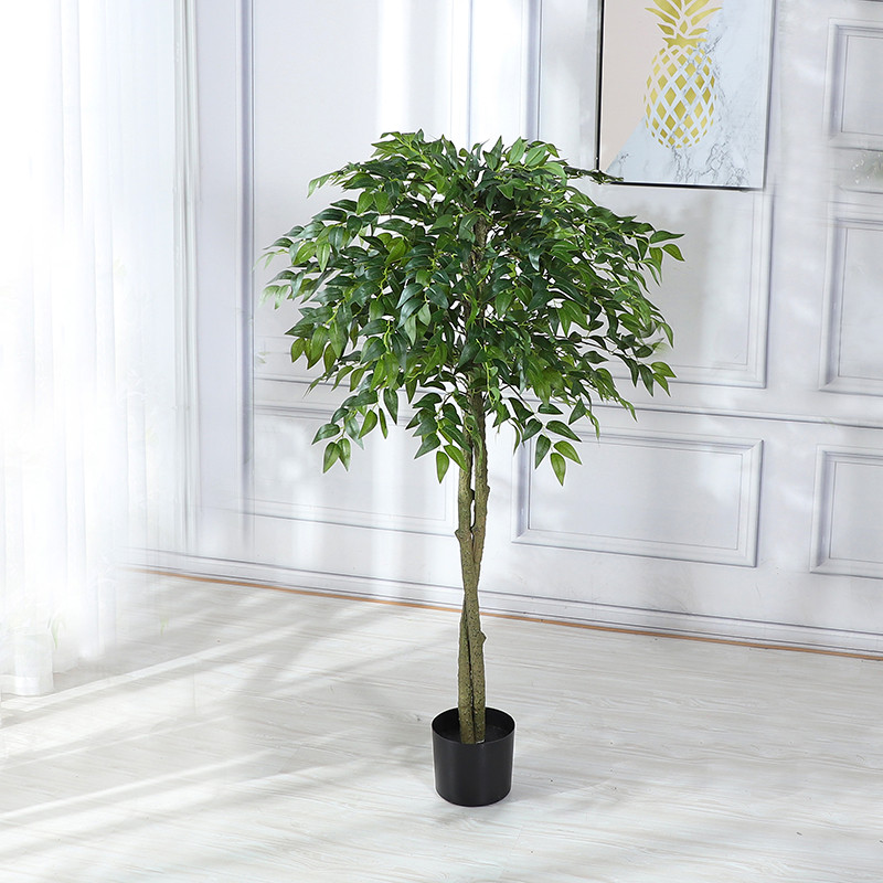 北欧现代仿真植物法国榕树盆栽装饰绿植办公室内场景客厅落地摆件