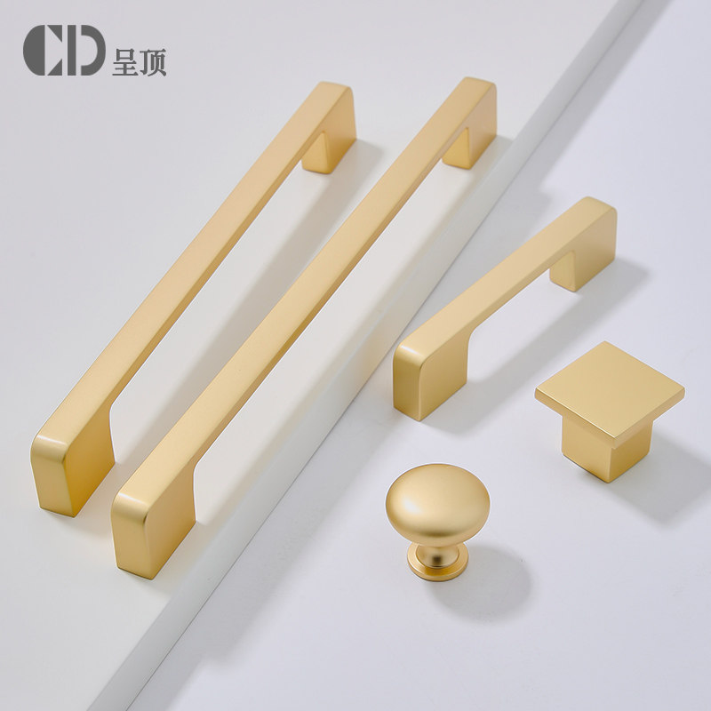 法式金色柜门拉手现代柜子现代简约北欧抽屉鞋柜美式橱柜衣柜把手