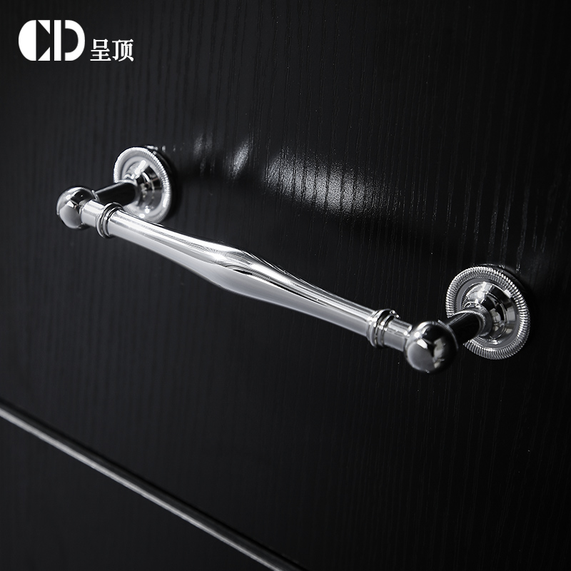 法式黄铜柜门抽屉轻奢亮银拉手