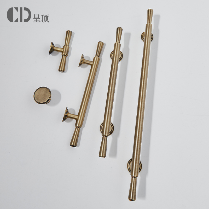 中古风黄铜柜门抽屉高级感拉手