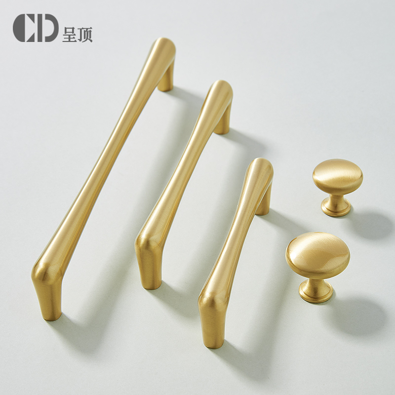 96mm黄铜衣橱柜门现代简约轻奢