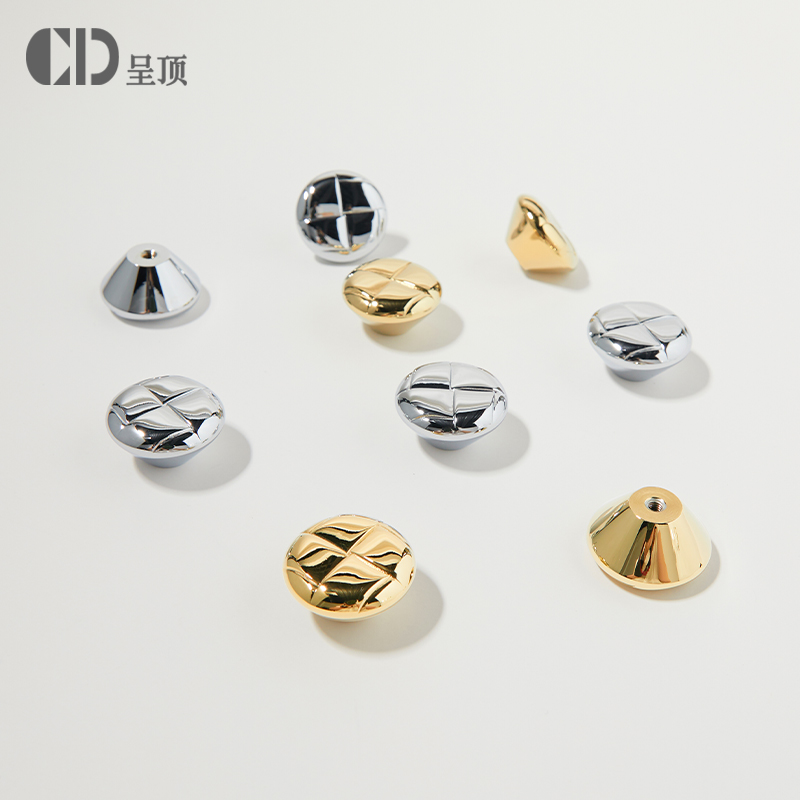 创意纽扣黄铜柜门抽屉单孔拉手