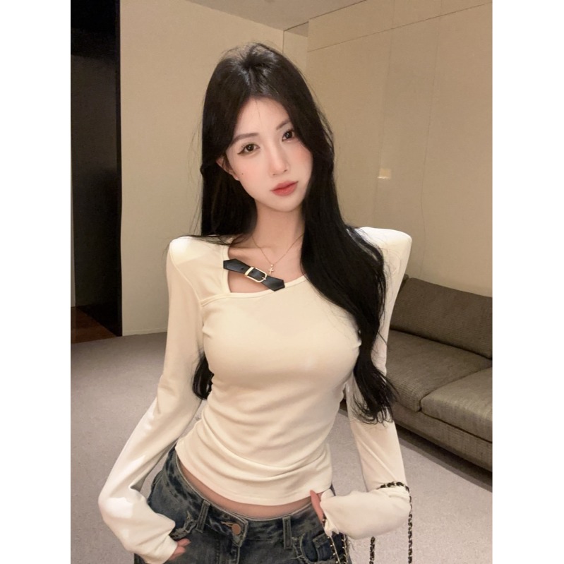 中腰纯色无帽不规则新款修身型