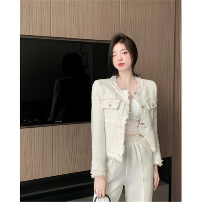 名媛小香风外套女春秋款