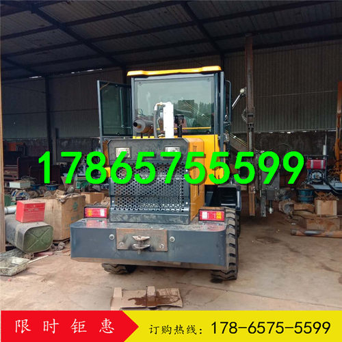公路波形护栏打桩机 护栏打拔钻一体机高速公路防撞护栏打桩机