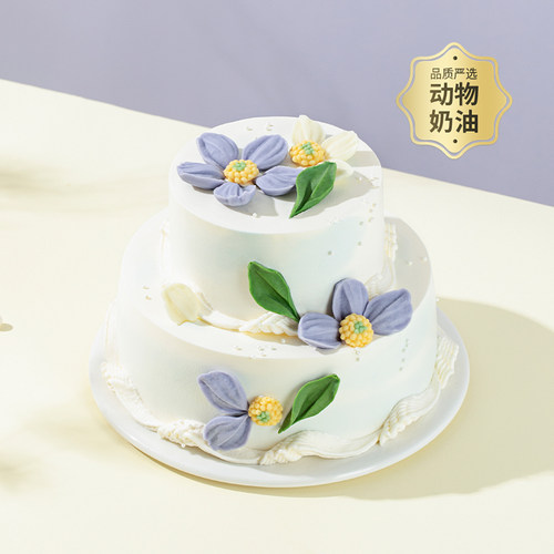 幸福西饼小蛋糕双层动物奶油