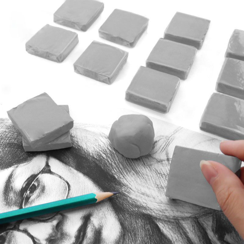 可塑橡皮套装素描像皮擦绘图绘画专用可素橡皮美术用品学生专用