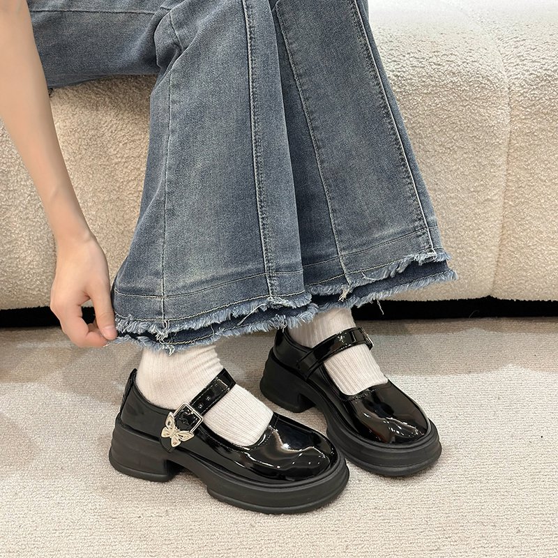 2023女鞋小香风玛丽珍女鞋