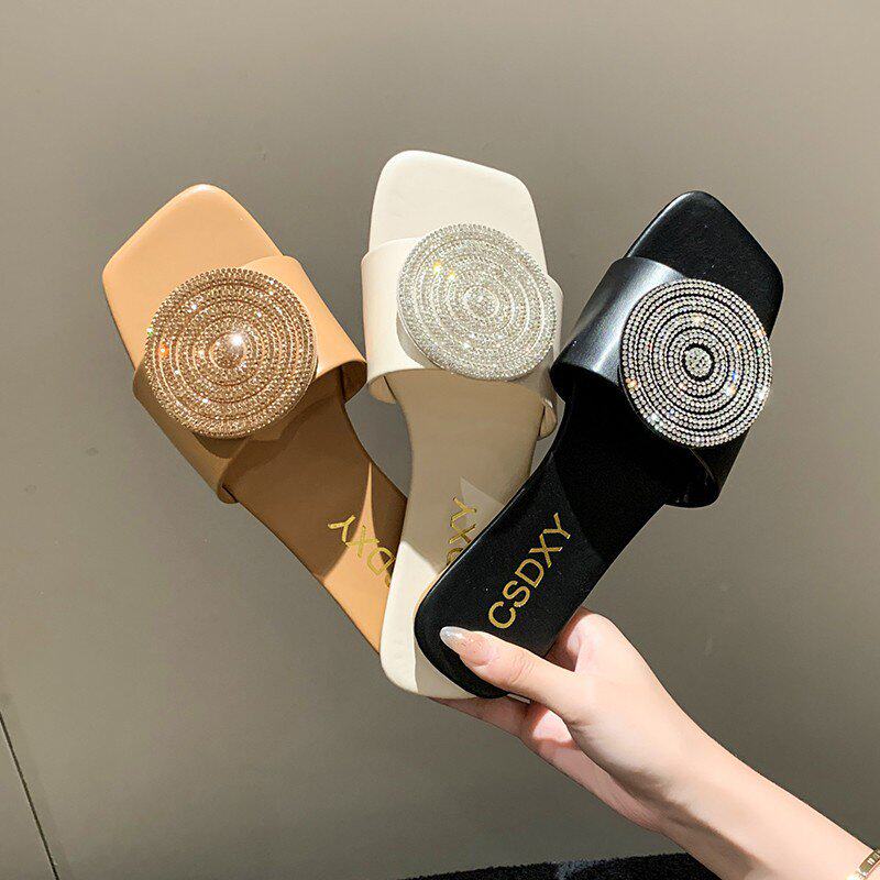 2024平跟一字拖休闲时尚防滑